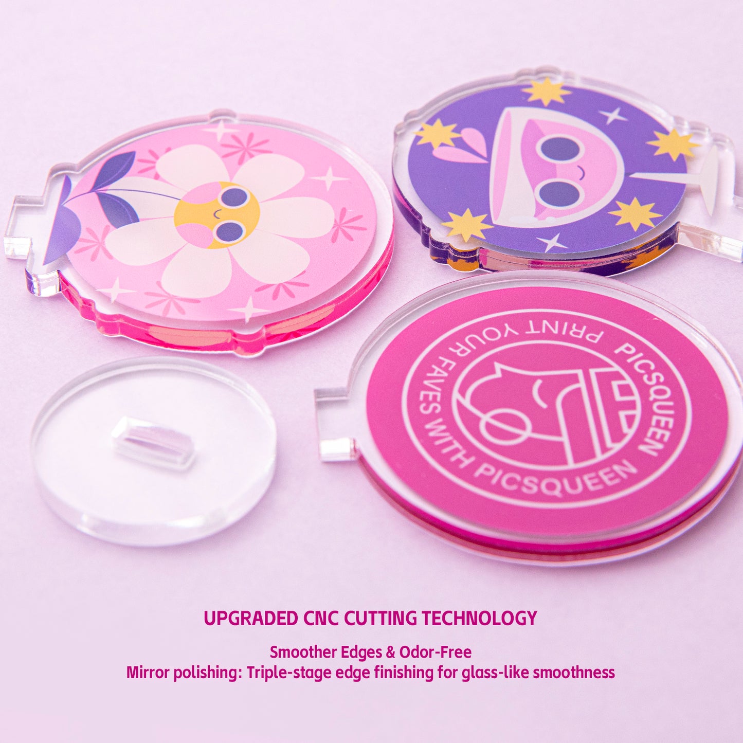 Custom-Shaped Acrylic Stand