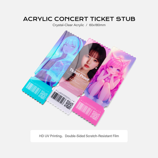 Acrylic Concert Ticket Stub