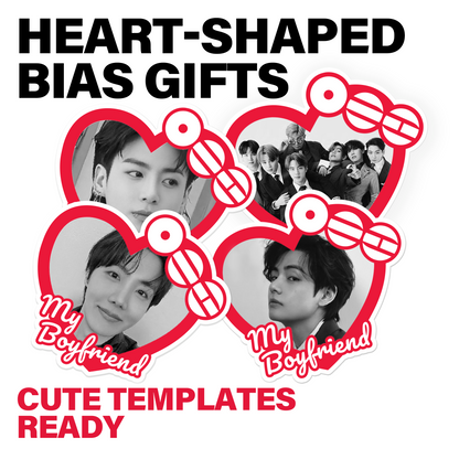Arirang Custom Heart Stickers