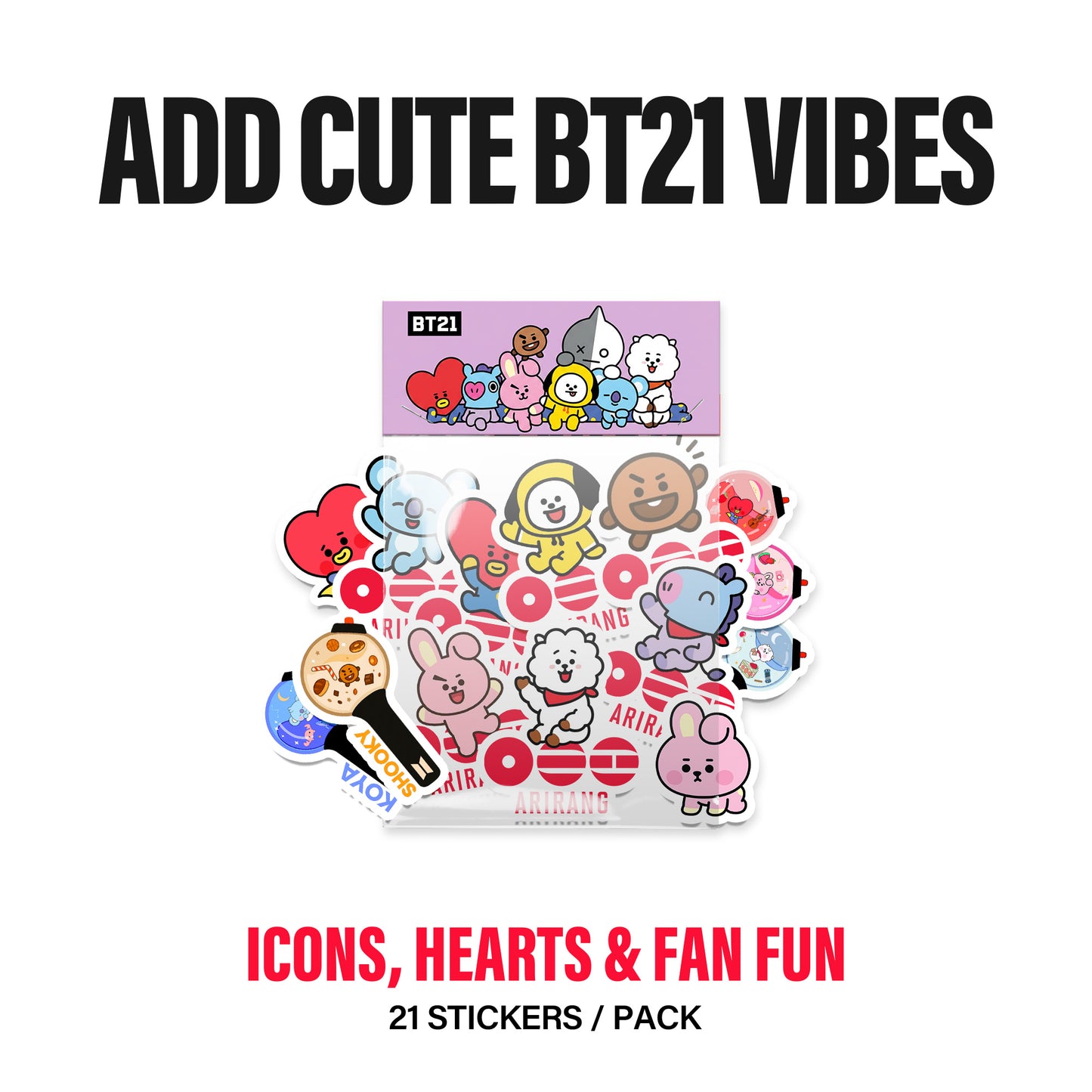 Arirang BT21 Sticker Mix