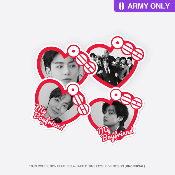 BTS-Custom Heart Stickers