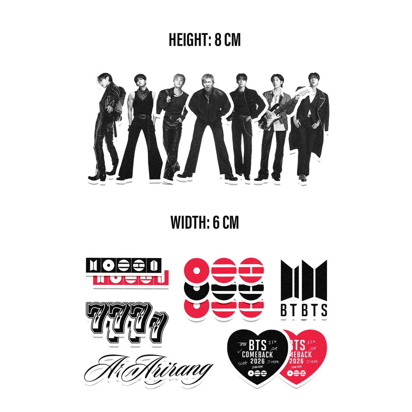 Arirang Tour Sticker Mix