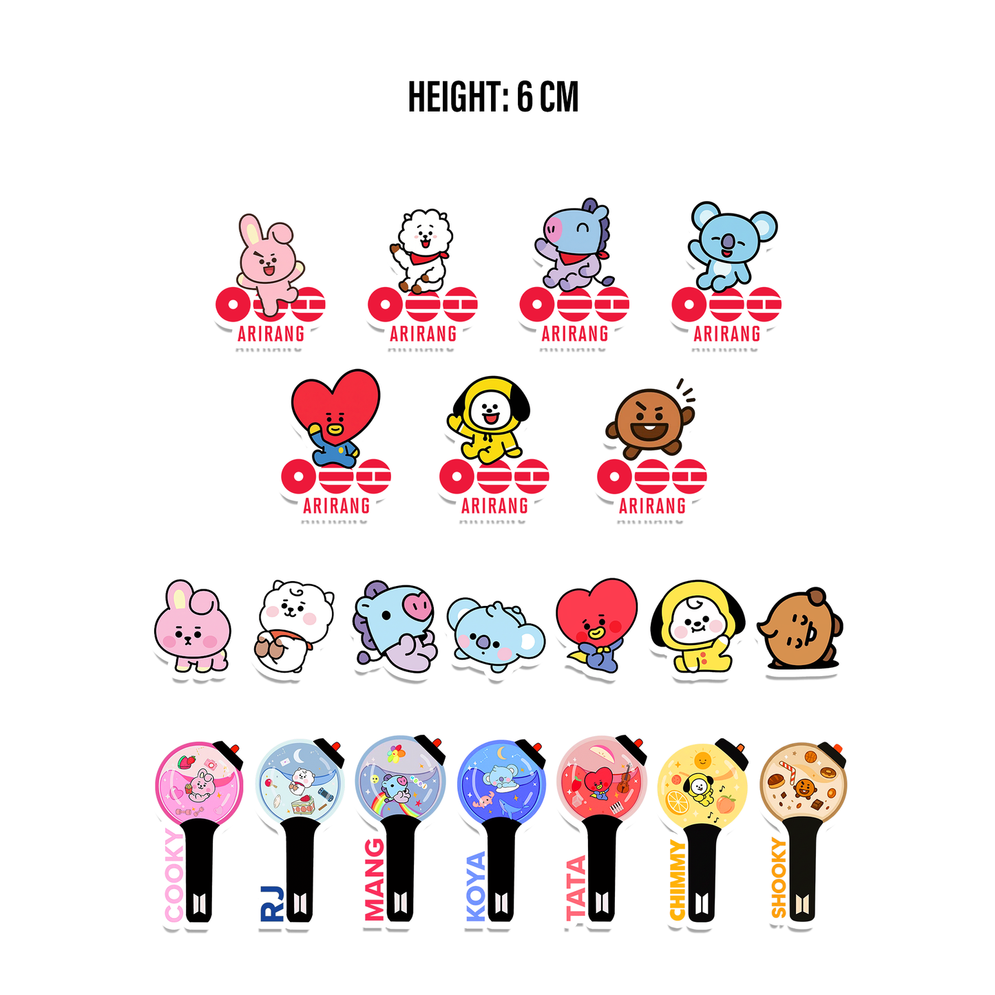 Arirang BT21 Sticker Mix