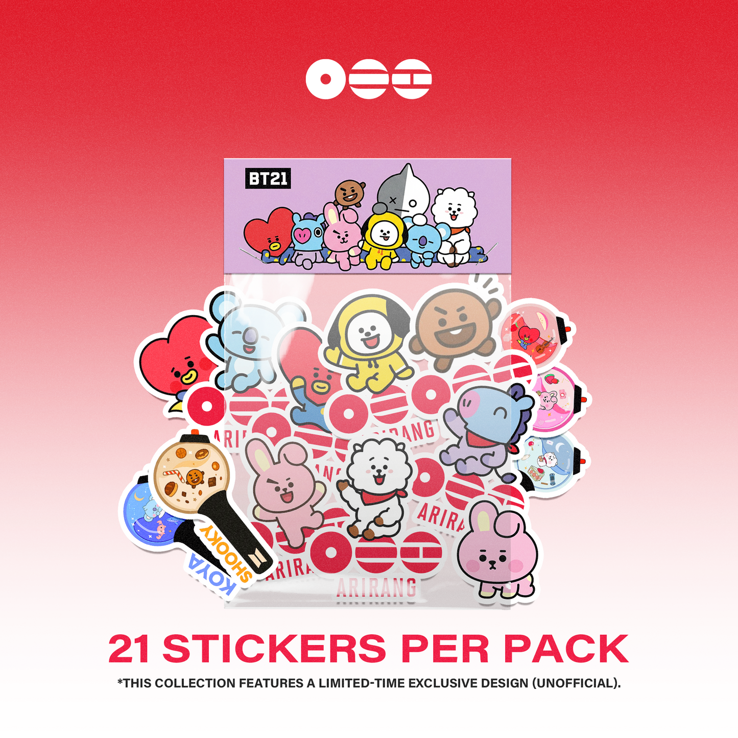 Arirang BT21 Sticker Mix