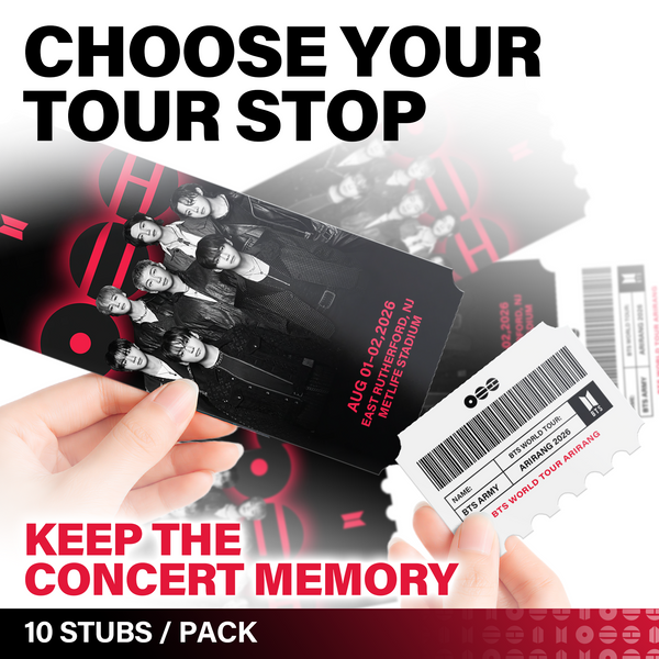 Arirang Tour City Ticket Stubs