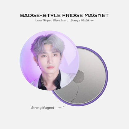 Badge-Style Fridge Magnet