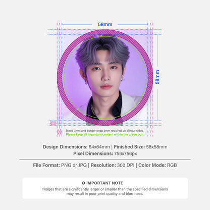 Badge-Style Fridge Magnet