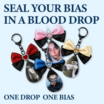 Blood Drop Bias Keychain