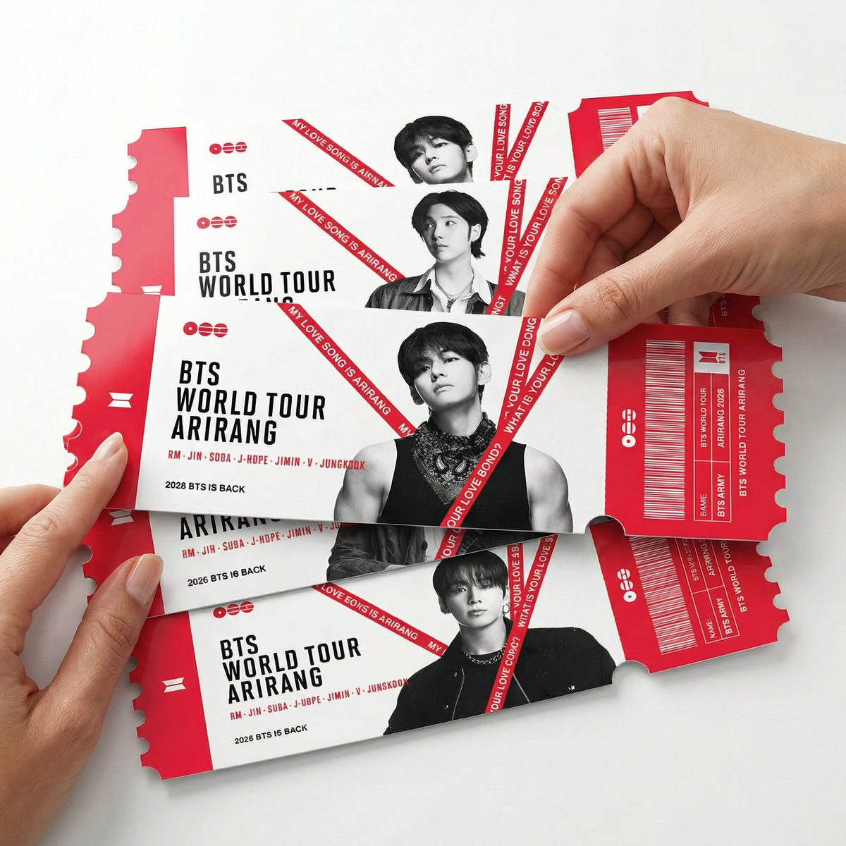 Arirang Bias Ticket Stubs Arirang Bias Ticket Stubs