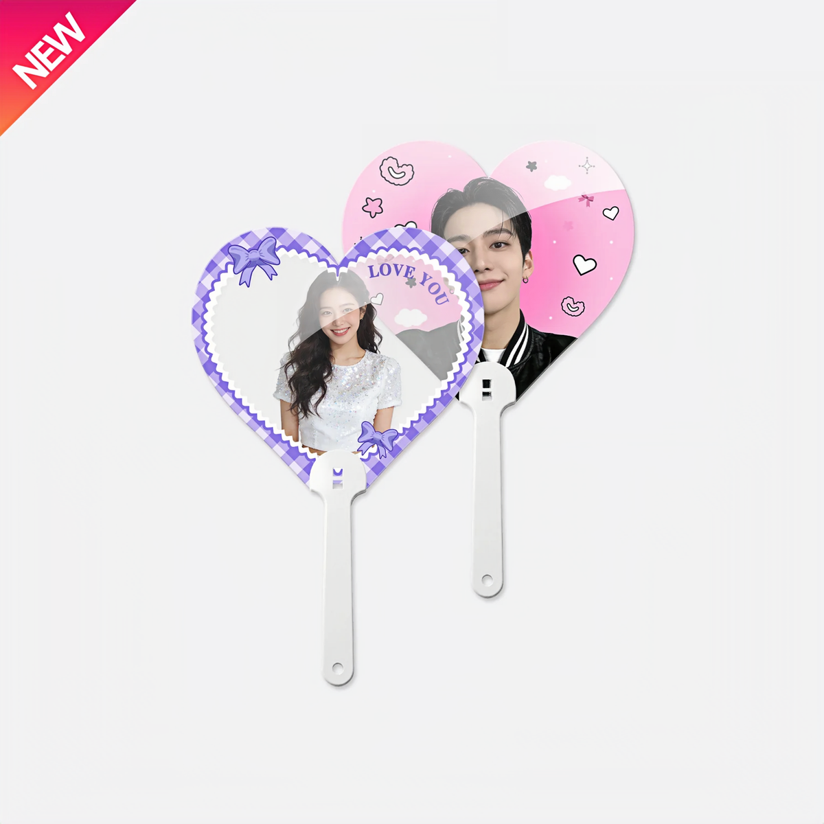Heart-shaped Transparent Fan