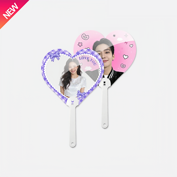 Heart-shaped Transparent Fan