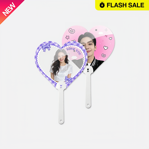 Heart-shaped Transparent Fan