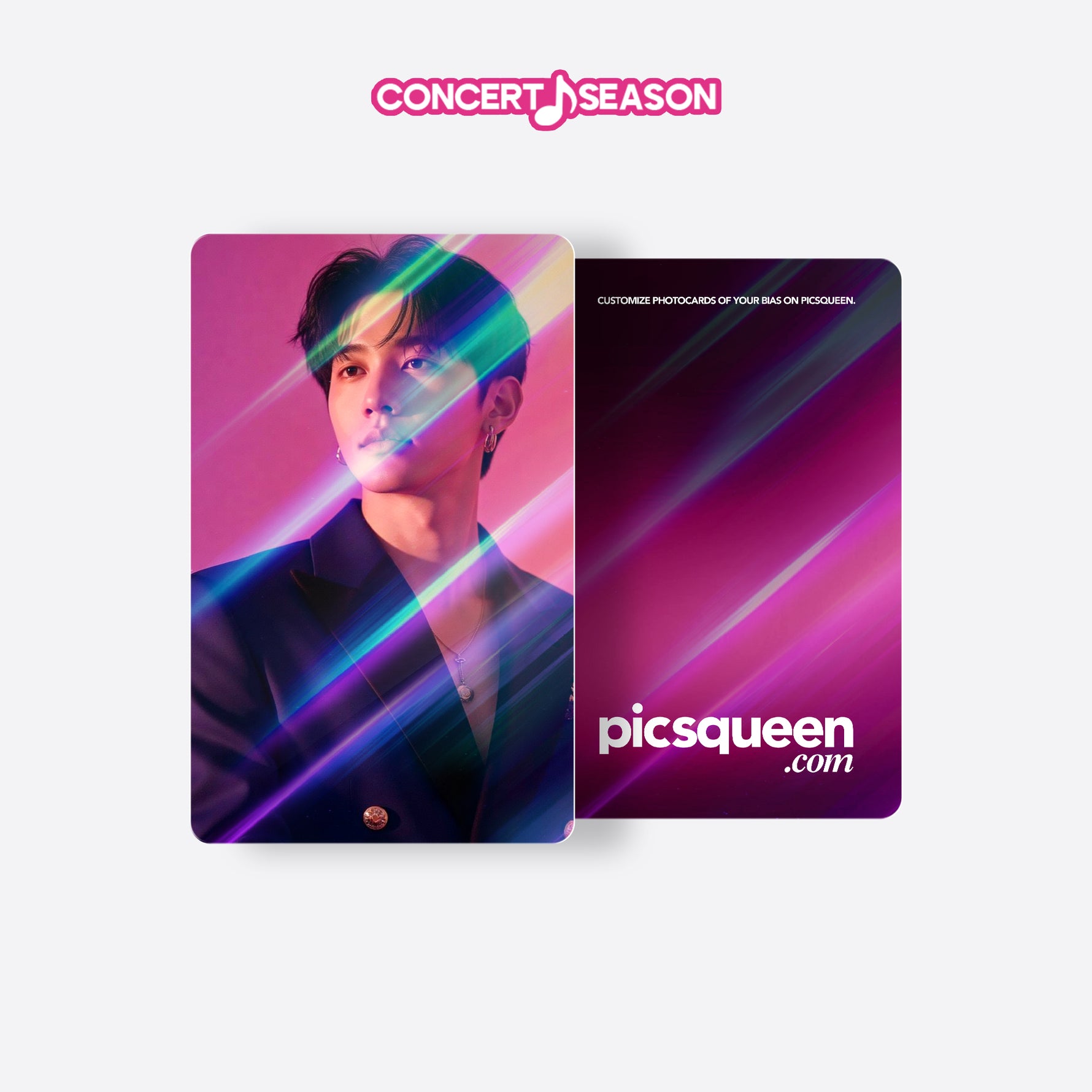 Laser Stripe Photocard