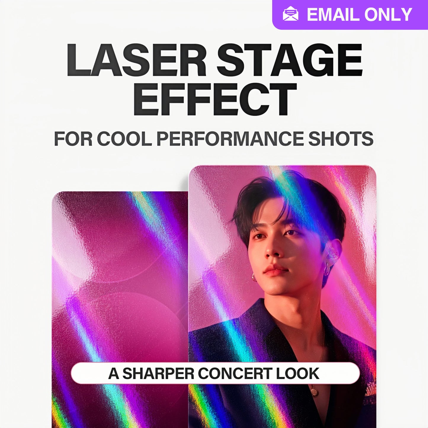 Email-Only Laser Stripe Photocard