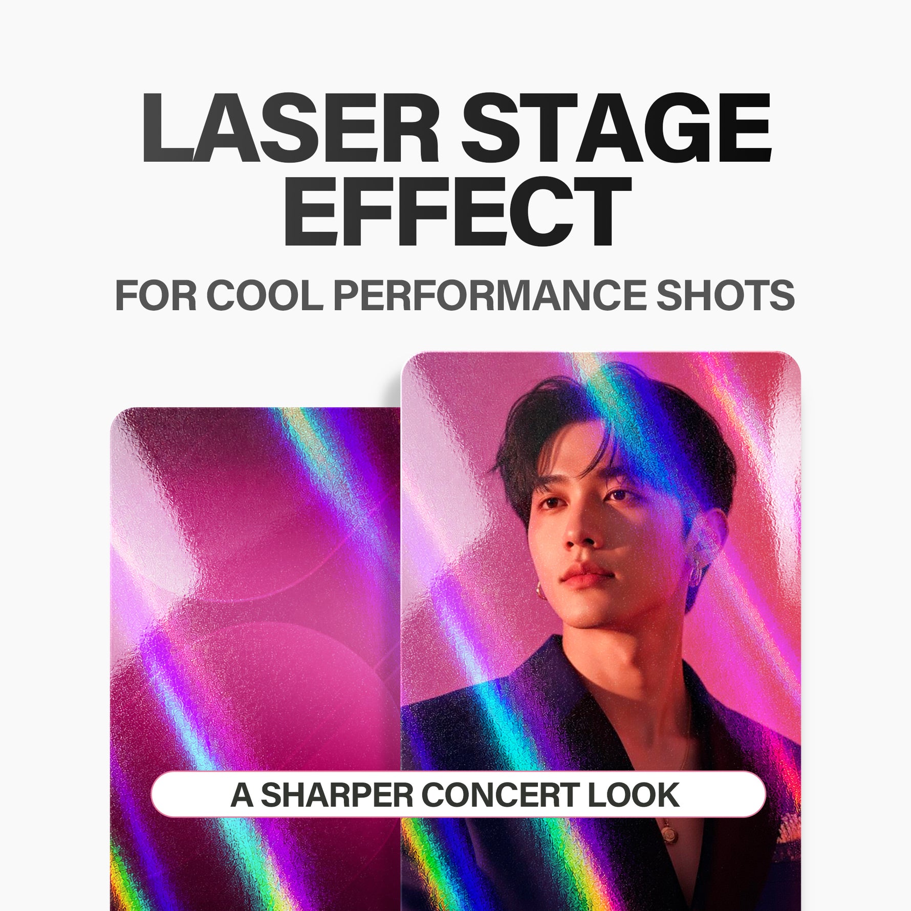 Laser Stripe Photocard