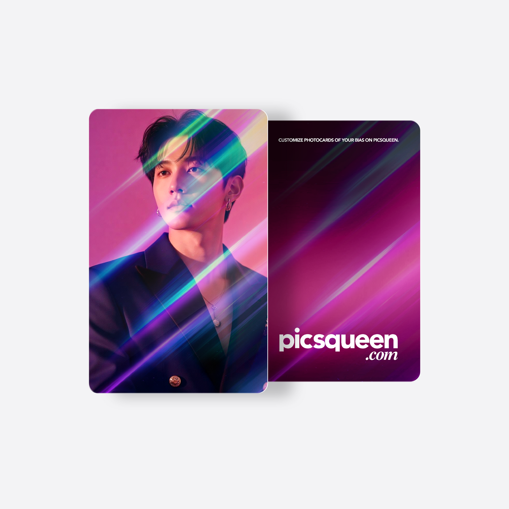 Laser Stripe Photocard