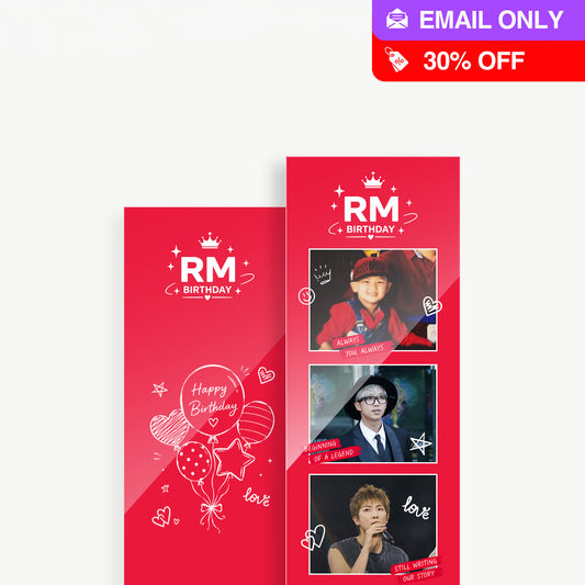 RM BIRTHDAY BOOKMARK