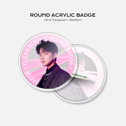 Round Acrylic Badge