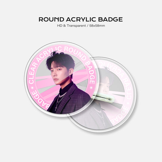 Round Acrylic Badge