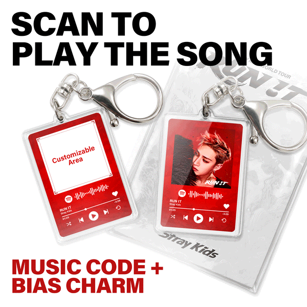 Run It Custom Music Code Keychain