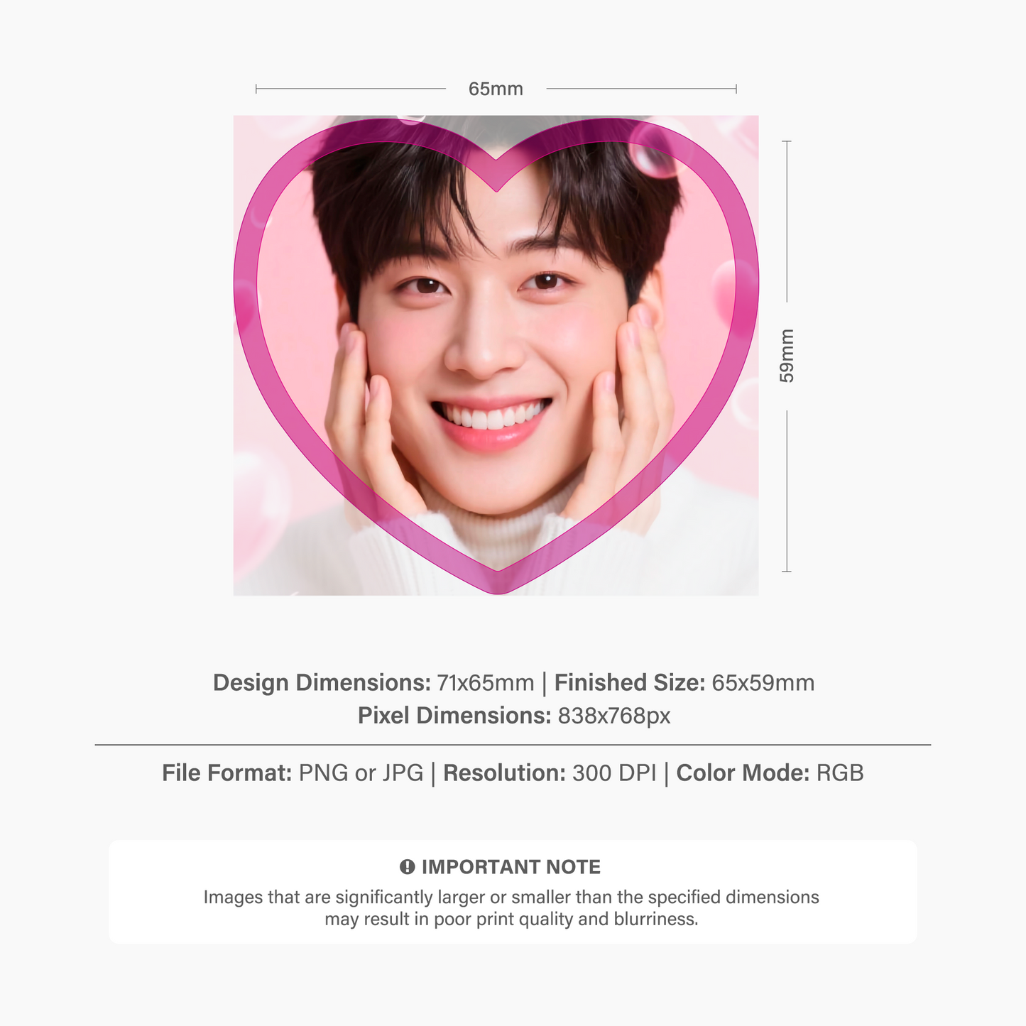 Shaped Photocard