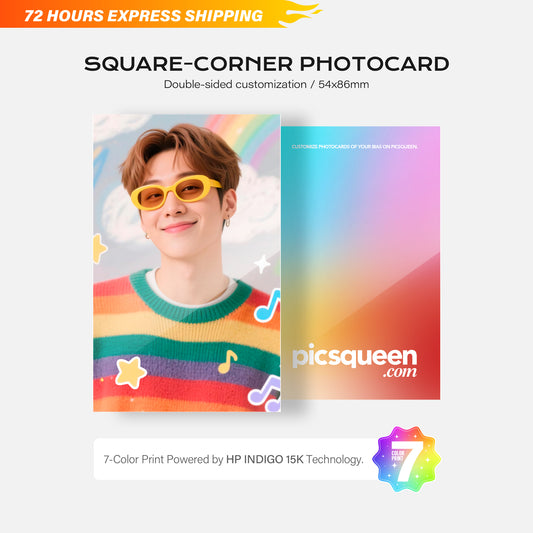 Square-Corner Photocard