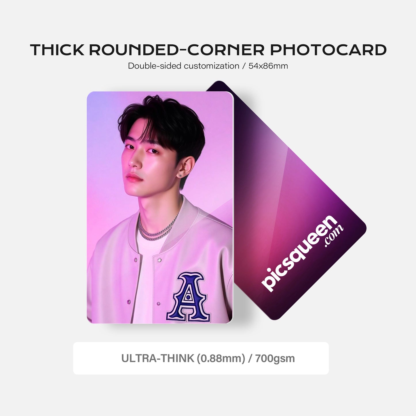 Thick Rounded-Corner Photocard
