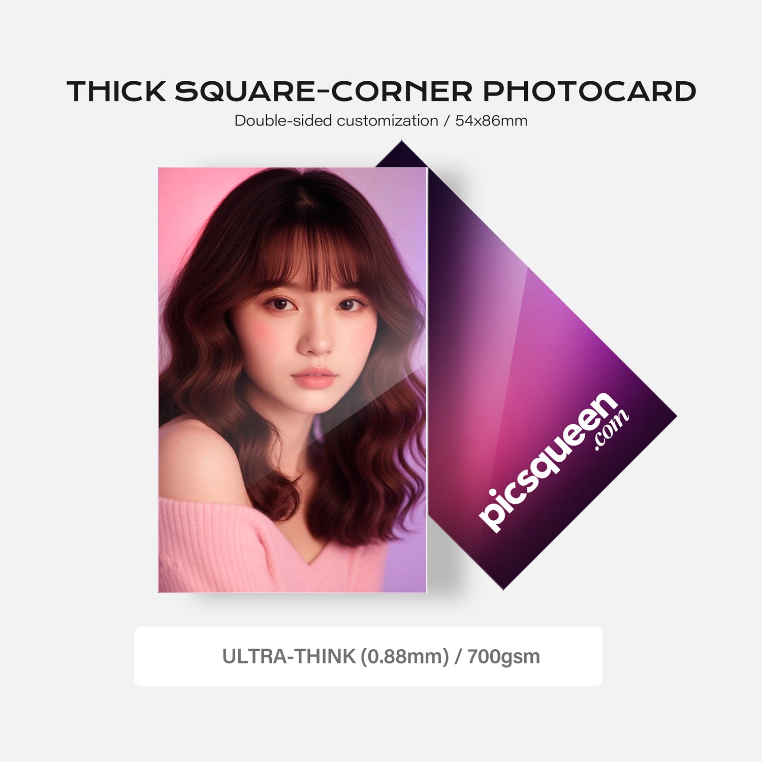 Thick Square-corner Photocard