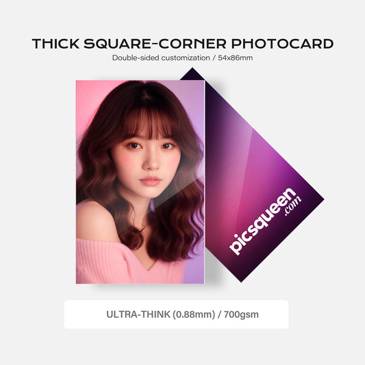 Thick Square-corner Photocard