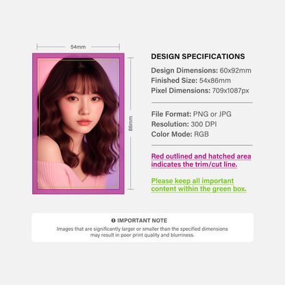 Thick Square-corner Photocard