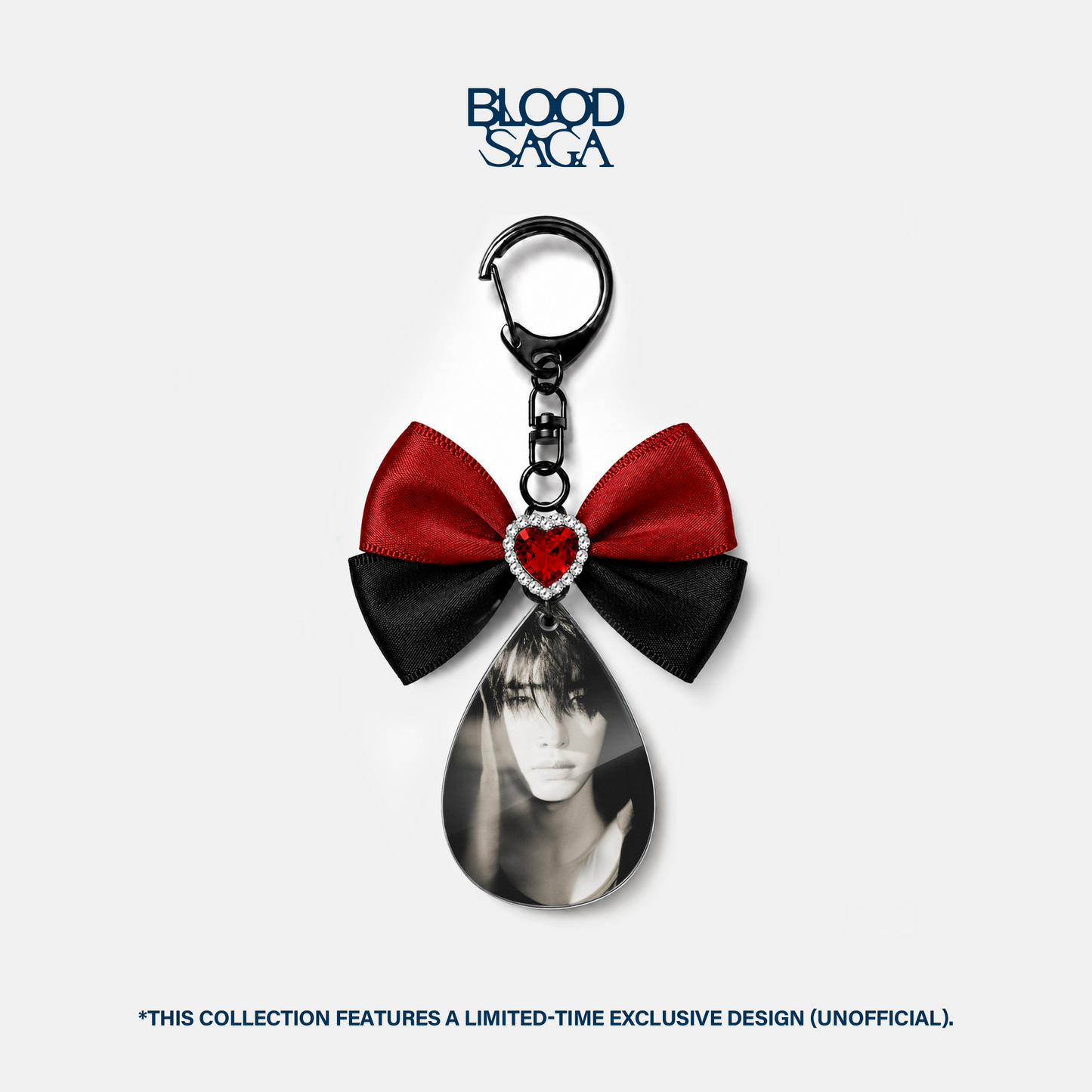 EN-Custom Blood Drop Keychain