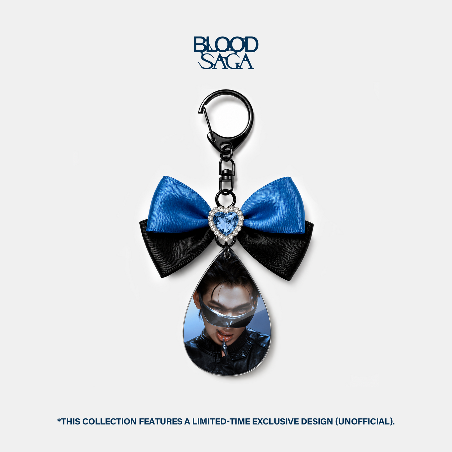 EN-Custom Blood Drop Keychain