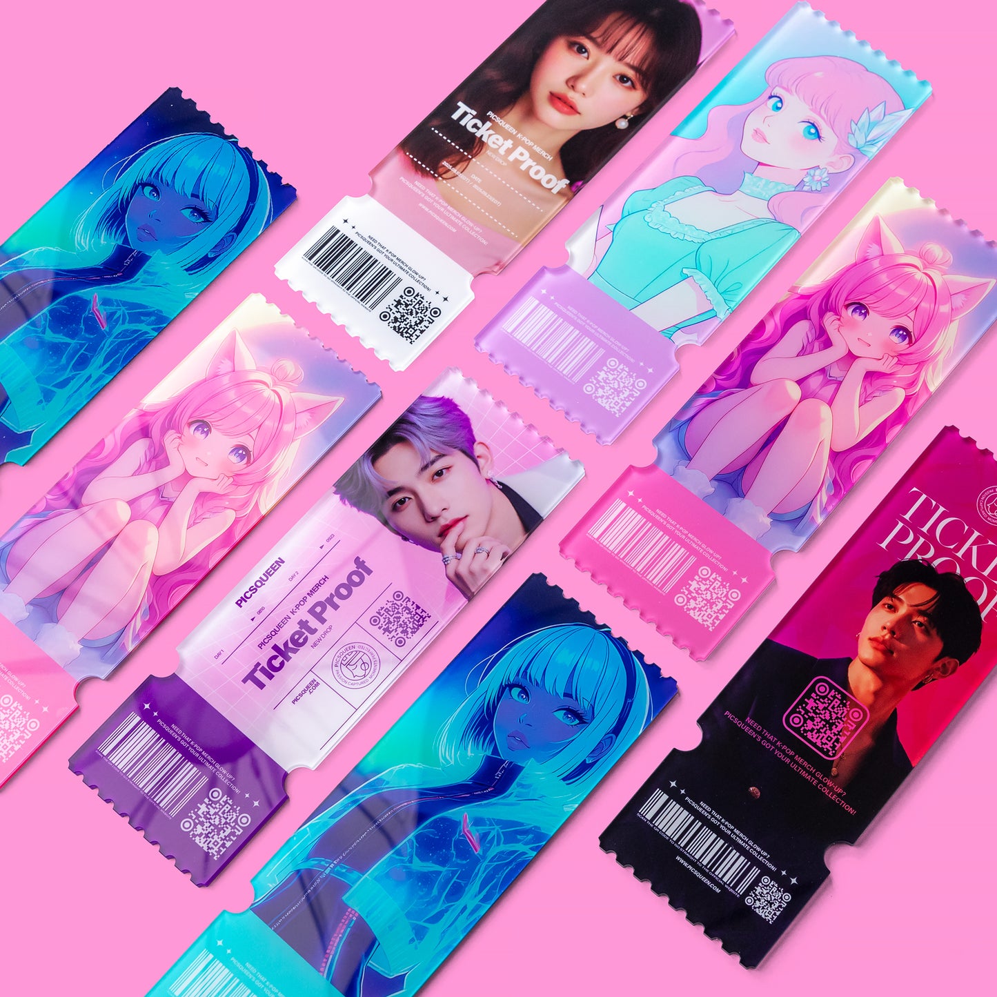 Acrylic Concert Ticket Stub