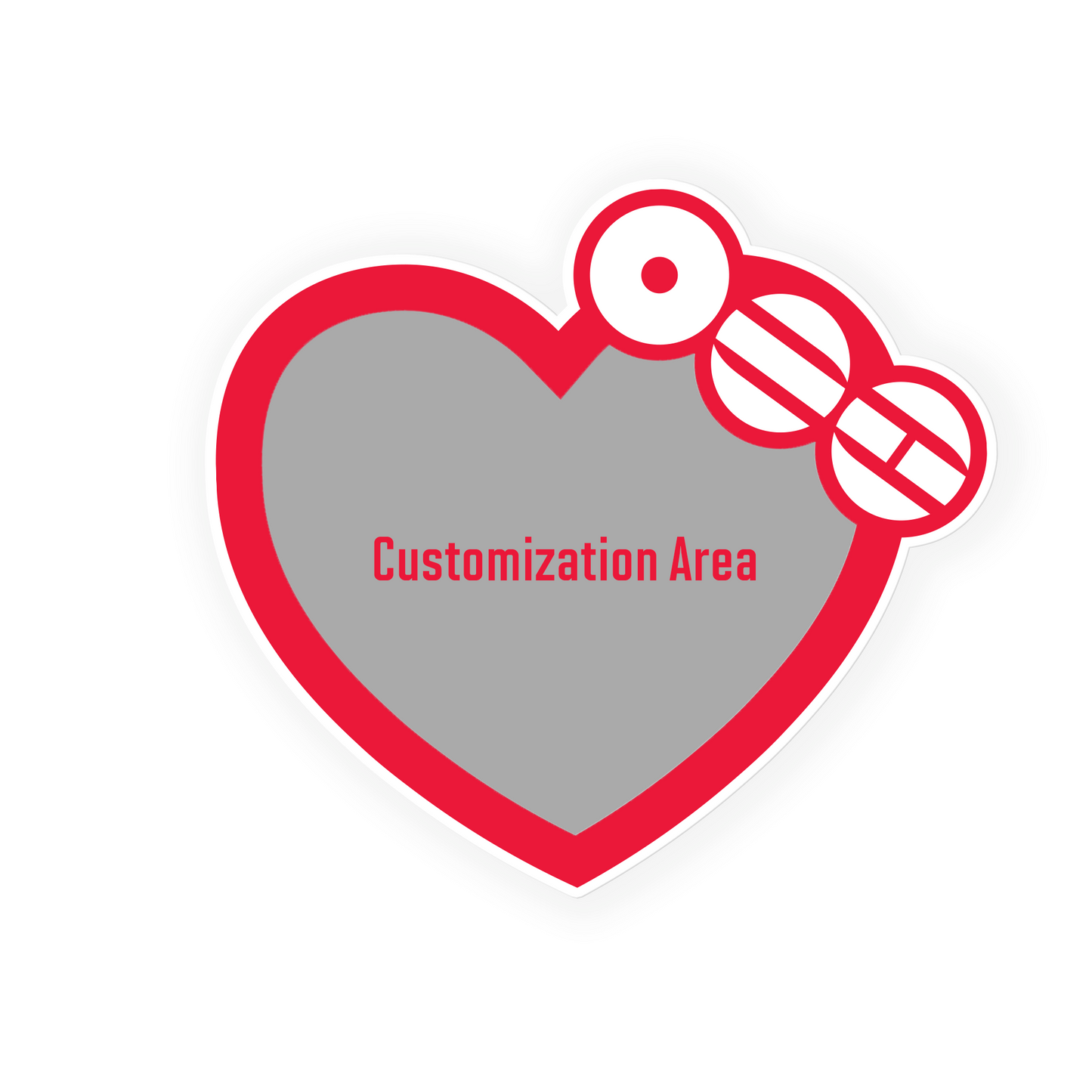 BTS-Custom Heart Stickers - PICSQUEEN