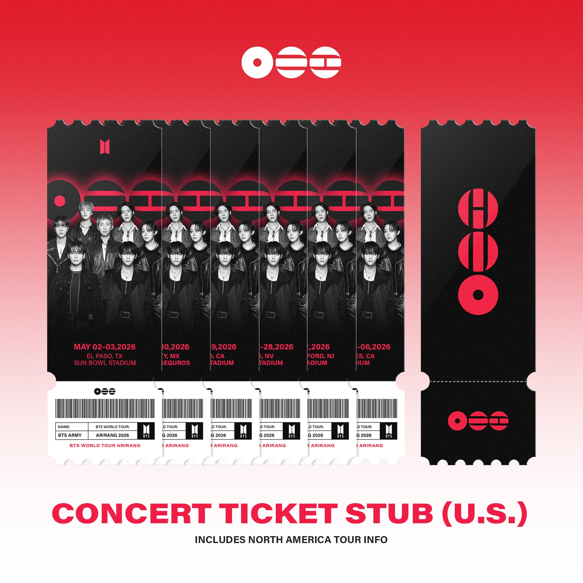 BTS Tour City Ticket Stubs – PICSQUEEN