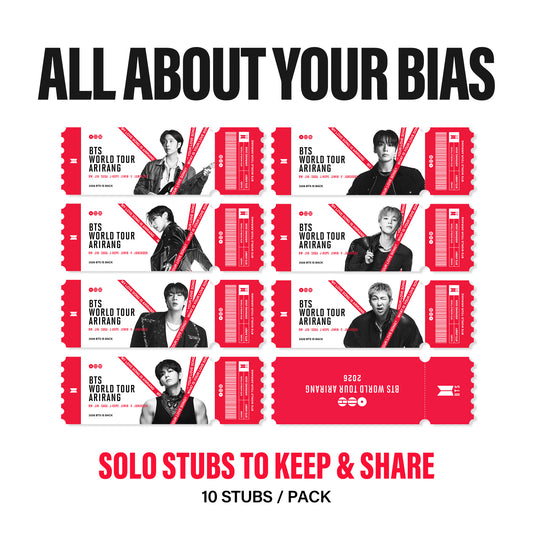 BTS Bias Ticket Stubs