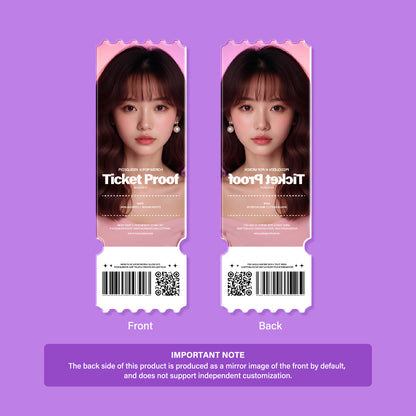 Acrylic Concert Ticket Stub