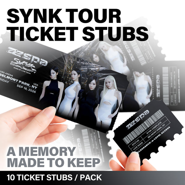 SYNK : COMPLæXITY Tour City Ticket Stubs