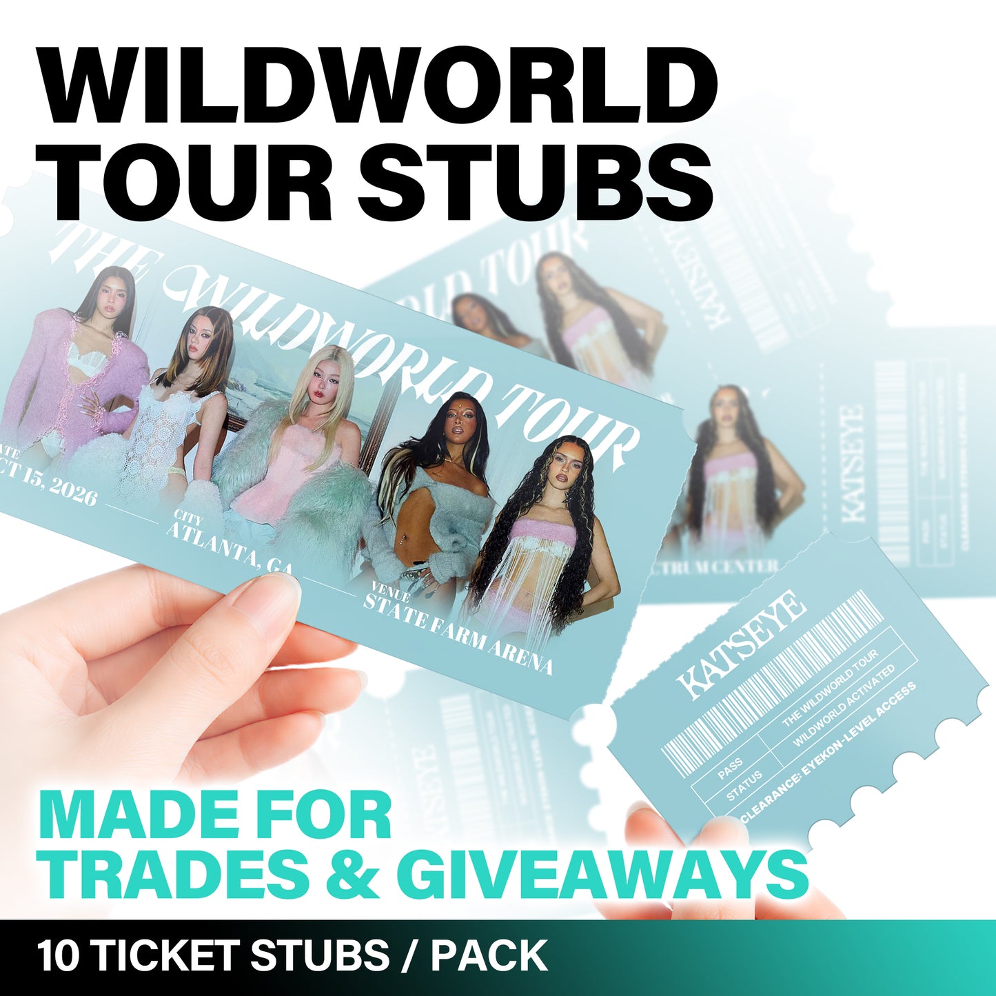 WILD Tour City Ticket Stubs