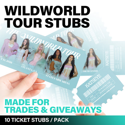WILD Tour City Ticket Stubs