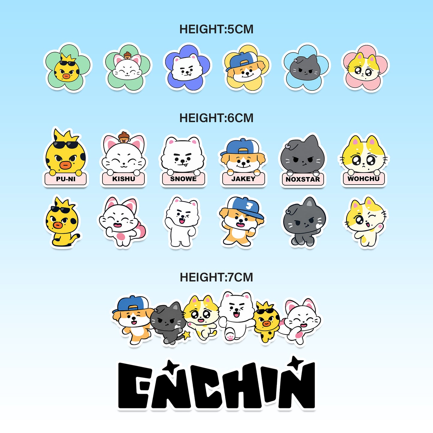 ENCHIN Mixed Sticker Pack