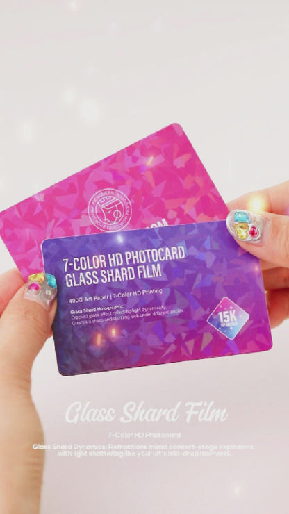 7-Color HD Photocard - Glass Shard Film