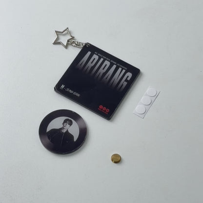 Arirang Rotating Record Keychain